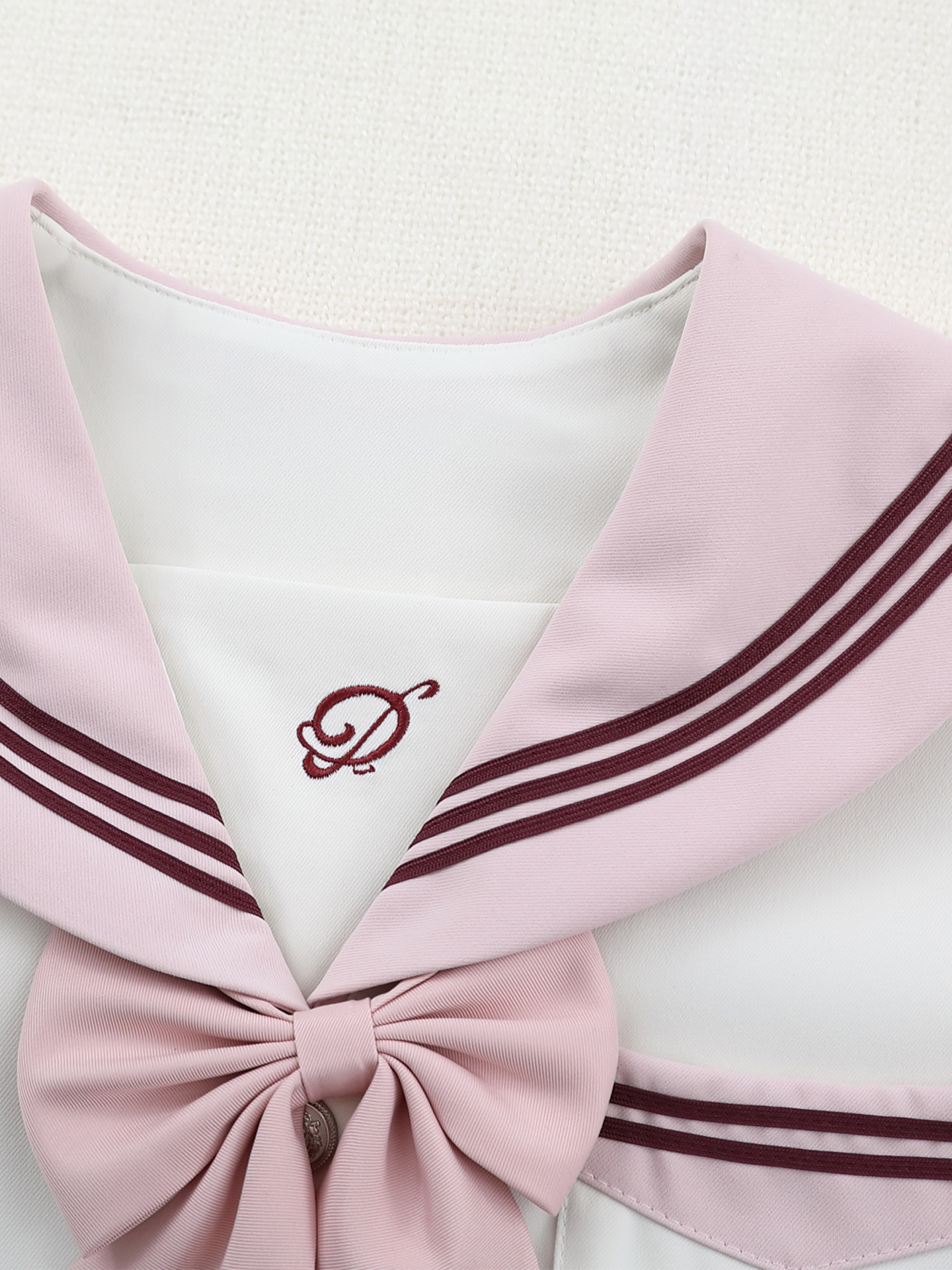 Picture of [White Peach] Anna Premium JK Uniform Original Sailor Uniform Pink Pure Style Versatile School Pleated Skirt for Girls