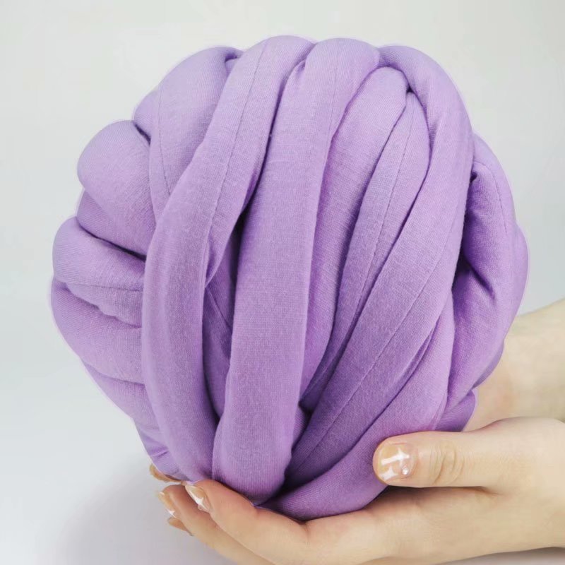 Wholesale ultra-thick core-filled cotton Icelandic wool fence diy hand-woven crocheted 250g ball cushion core-spun yarn