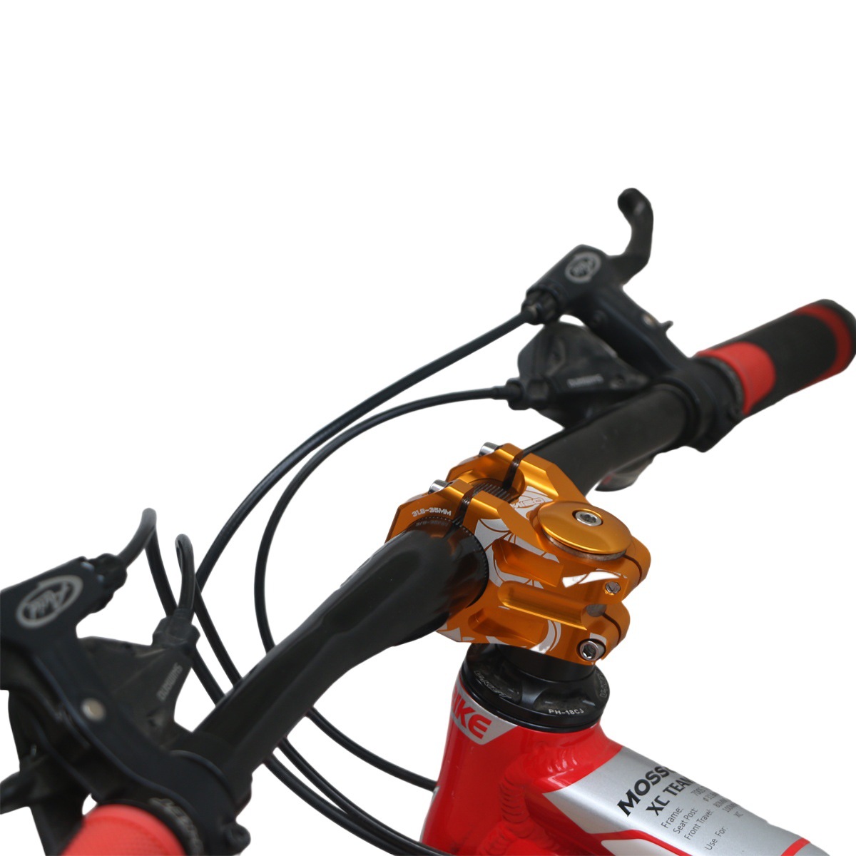 Mountain bike aluminum alloy handle bicycle hollow riser speed drop short handle 31.8*35mm bicycle accessories