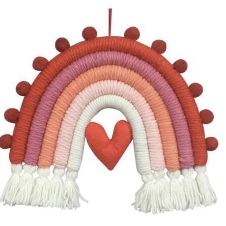 Picture of New Cross-Border Ins Scandinavian Style Home Kidsren's Room Decoration Pendant Hand-Woven Rainbow Pendant Wall Hanging Pendant