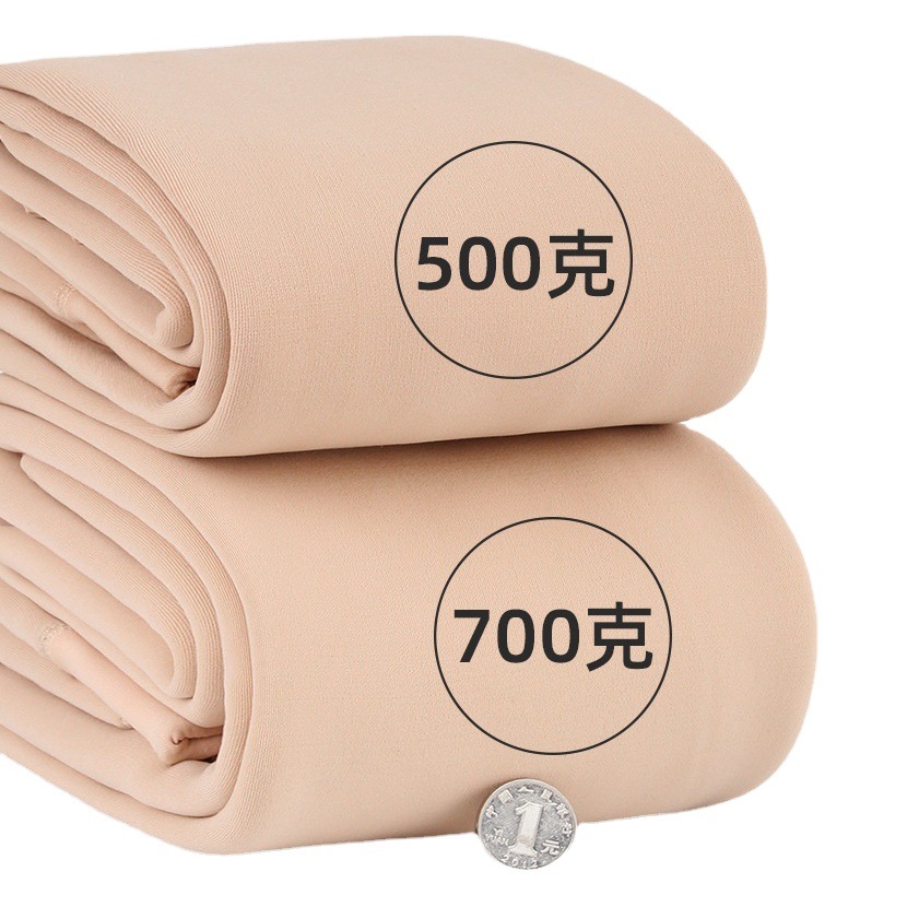 500 Kete thick autumn and winter bare leg artifact leggings skin color skin color plus velvet padded pants warm socks leggings
