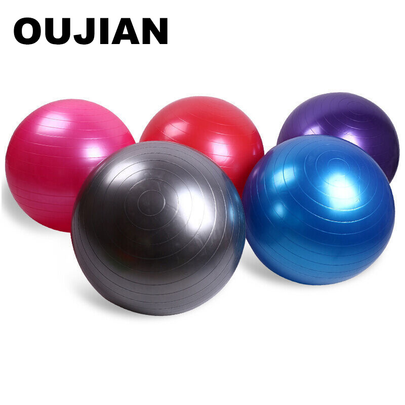 Pvc Thickeneded Explosion-Proof Yoga Ball 45/55/65cm Yoga Studio Massage Fitness Ball 75 Glossy Pilates Delivery