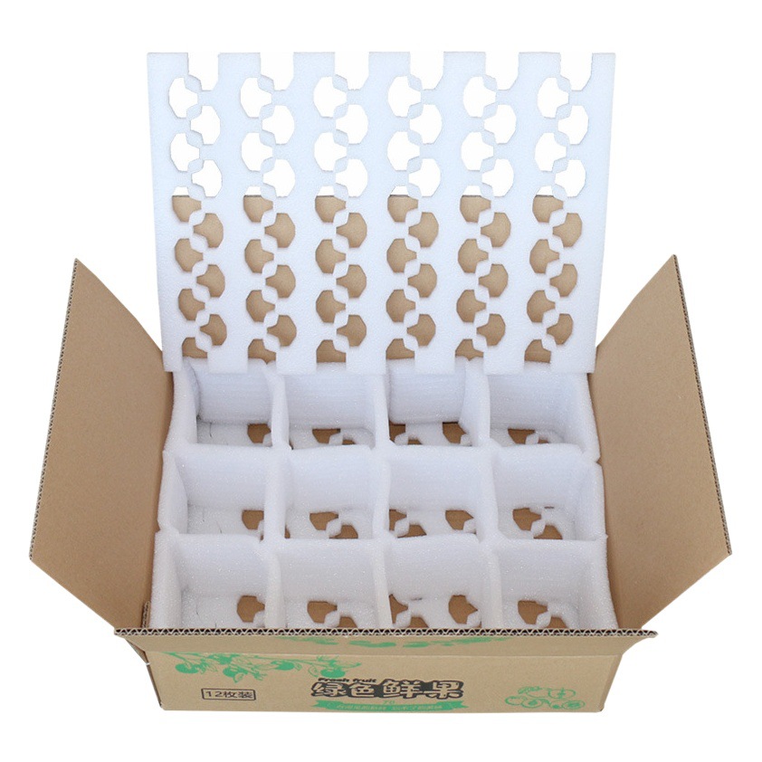 Pearl Cotton Fruit Inner Peach Apple Foam Packaging Box Peach Special Express Shockproof Drop-proof Packaging Box