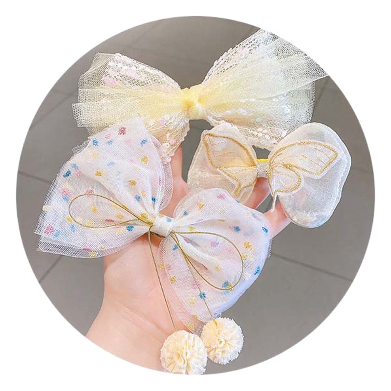 Children's Butterfly Hairpin Children's Hairpin Super Fairy Girl Princess Back Head Clip Baby Stylistics Hairpin Hair Accessories