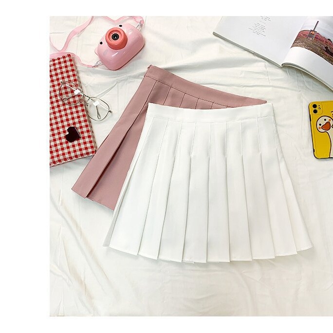 Picture of Factory Outlet Amazon Foreign Trade Safety Pants Zipper Pleated Skirt JK Uniform Skirt Women Skirt Summer Skirt