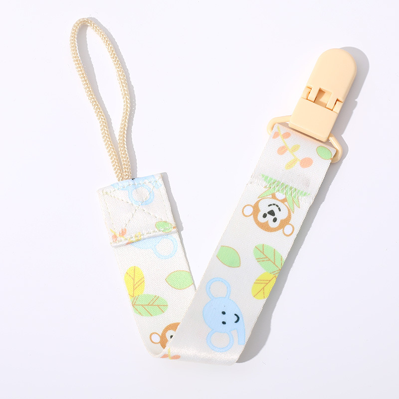 Picture of Factory in stock direct double-sided floral pacifier chain baby toy teether anti-drop chain lanyard baby anti-drop strap