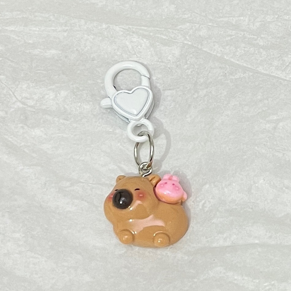 Picture of Kapi Barra Heart-shaped Buckle Cute Students'Schoolbag Pendant Ins Cartoon Girl's Heart for Best Friends Hanging Ornaments