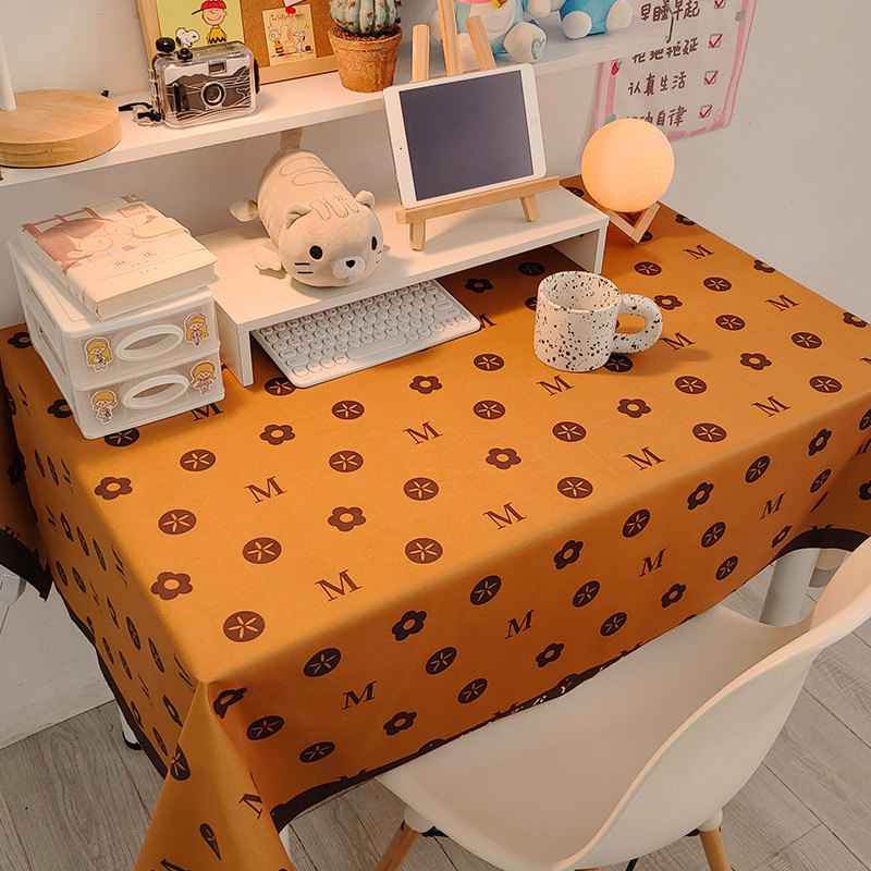 Picture of Checkerboard Tablecloth Ins Style Popular Photo Student Desk Dormitory Decoration Coffee Table Dustproof Picnic Stall Cloth