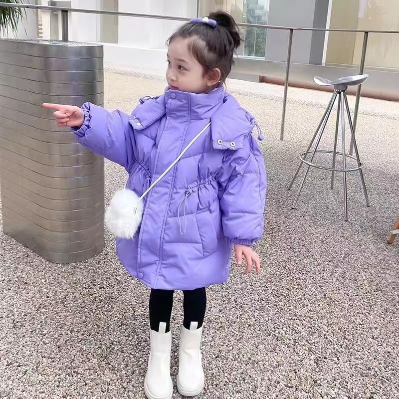 Picture of 2024 New girls' down cotton-padded coat winter thickened children's coat children's baby girls' warm winter cotton-padded coat