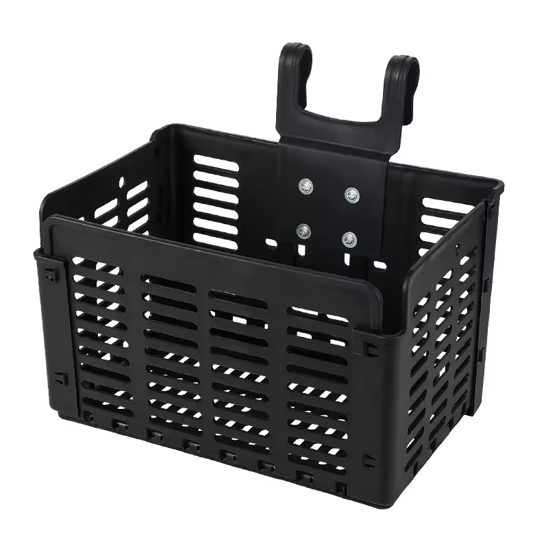Bicycle Basket Folding Bicycle Electric Car Plastic Front Hanging Basket Hanging Basket Bicycle Accessories