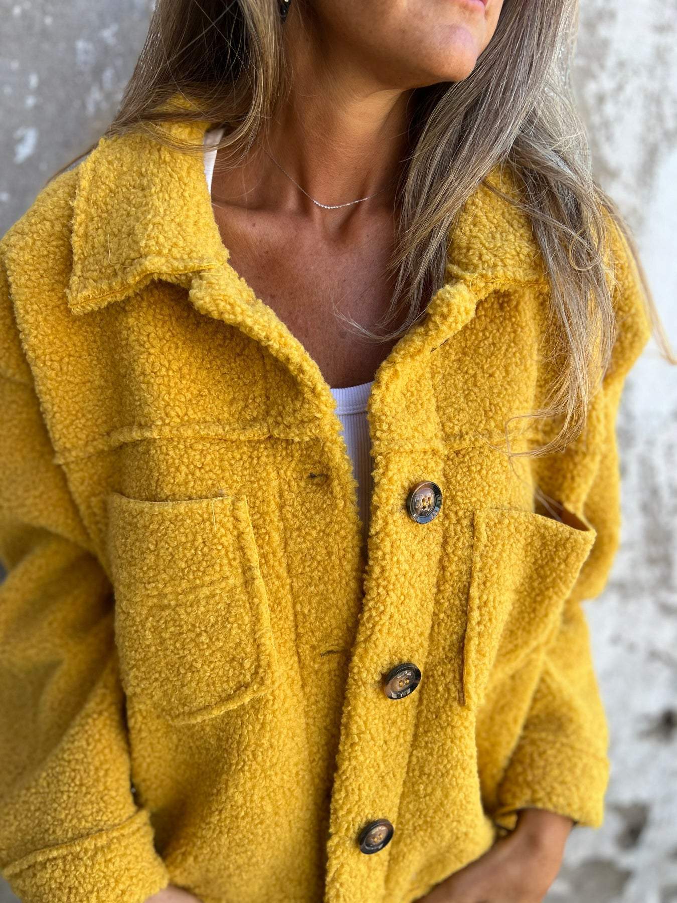 Picture of 2024 Independent Station New Amazon AliExpress-Fall/Winter Lapel Single-breasted Lamb Wool Jacket