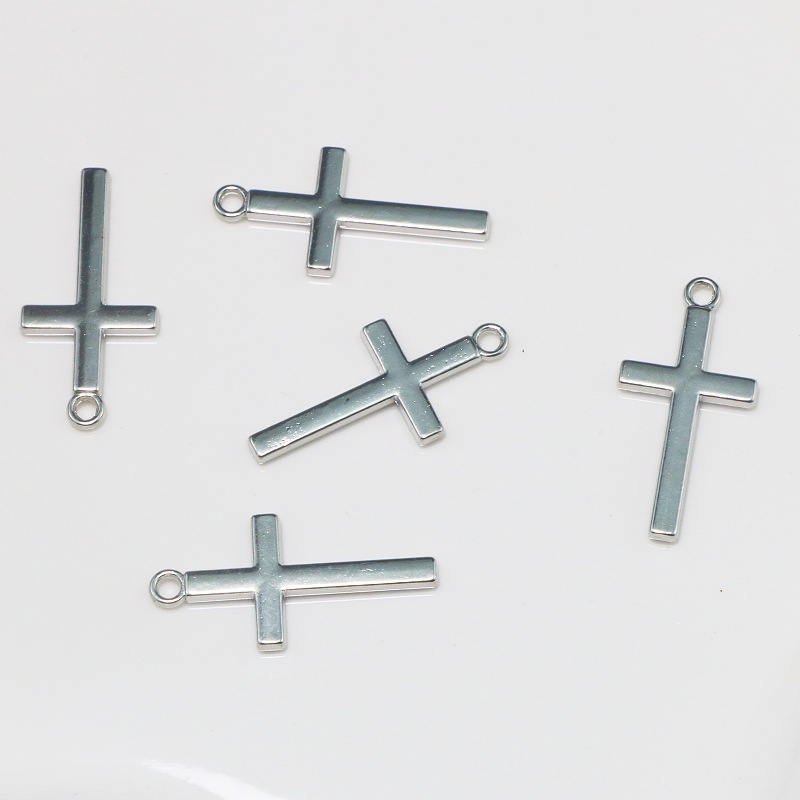 European and American hip hop jewelry accessories alloy cross pendant necklace pendant DIY material