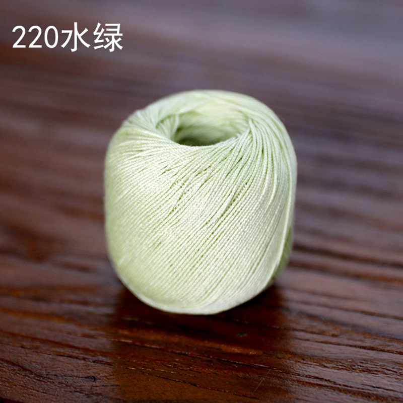 Picture of Snow Feir No. 8 Pearl Lace (10g Pack) Micro Crocheted Wool Silk Light Spring and Summer Cotton Crochet
