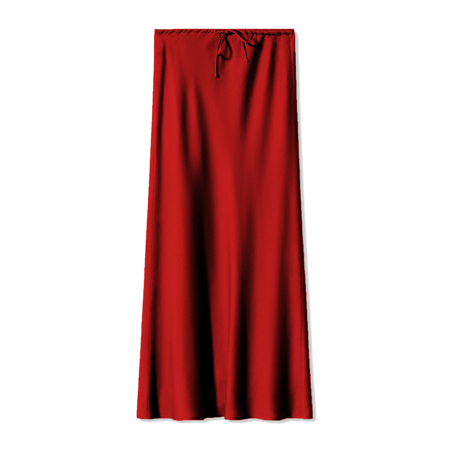 Picture of 2024 Amazon high quality satin long skirt high waist drawstring lace-up solid color skirt female cross-border women's clothing in stock
