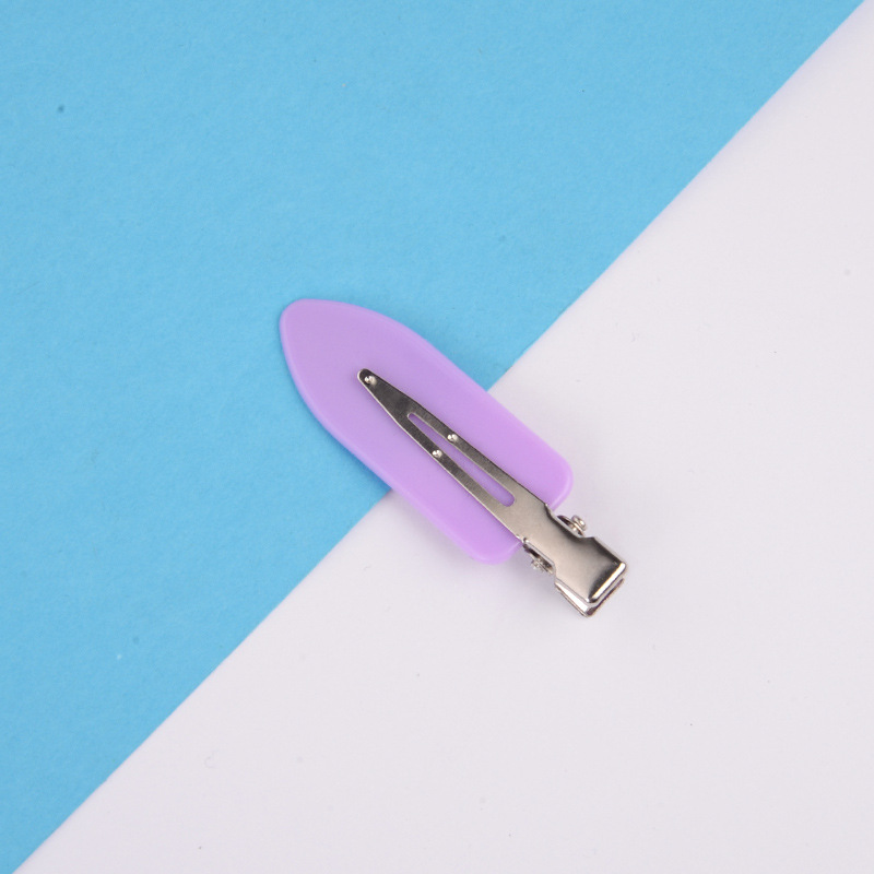 Picture of Korean diy cream clip seamless hairpin summer side hairpin duckbill makeup bangs clip broken hair clip headdress