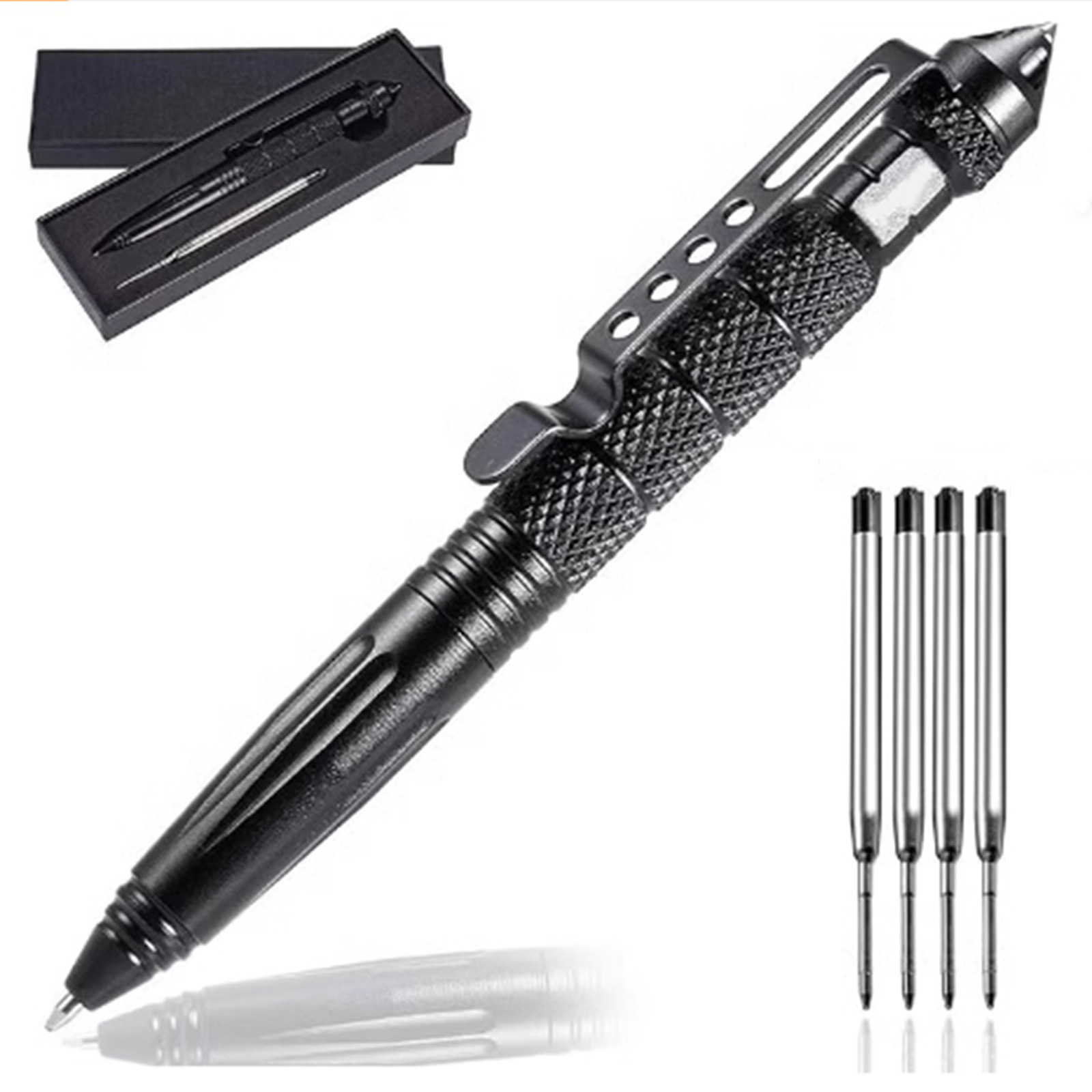 Picture of Outdoor self-defense B2 tungsten steel head tactical defense pen EDC multifunctional special warfare pen outdoor broken window survival signature pen