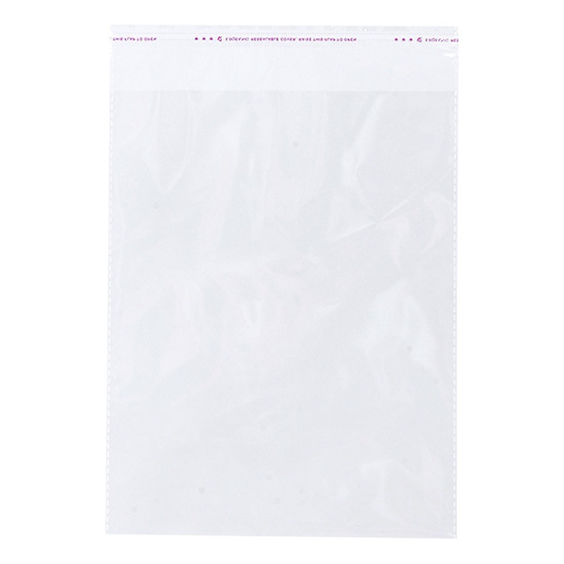 In stock 16cm wide OPP bag transparent plastic packaging bag clothing jewelry self-adhesive self-adhesive bag warning printing
