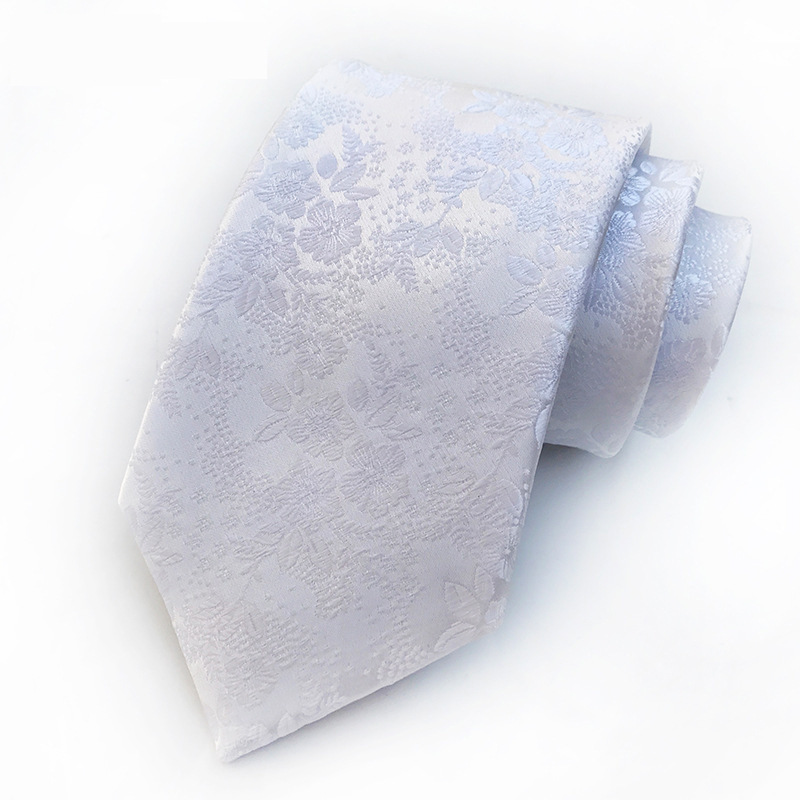 Picture of Tie men's in stock supply color polyester jacquard fabric source manufacturers wholesale
