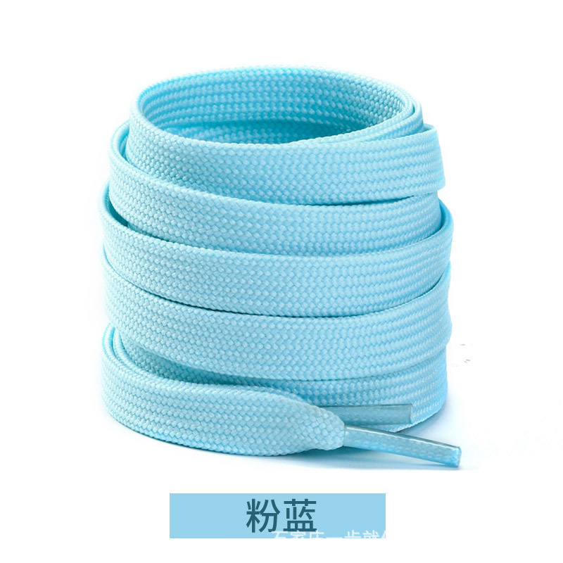Picture of Wild elephant double fine line shoelaces Adi shell head canvas shoelaces casual shoes sneaker black and white color flat shoelaces