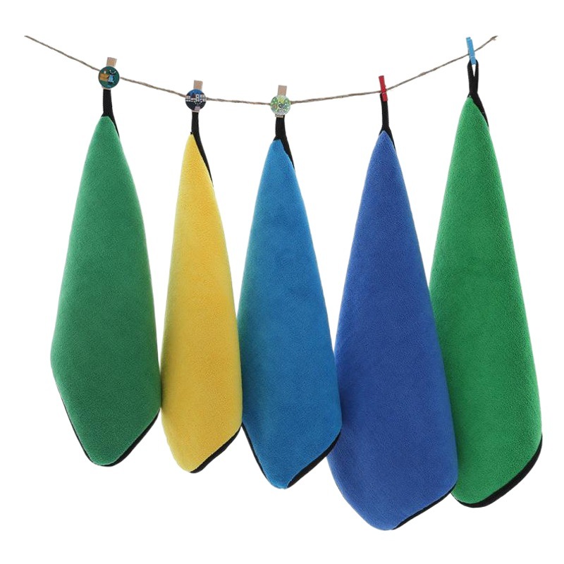 Car wash towel wholesale coral fleece double-sided thick absorbent high density car wash towel cleaning supplies car wash supplies