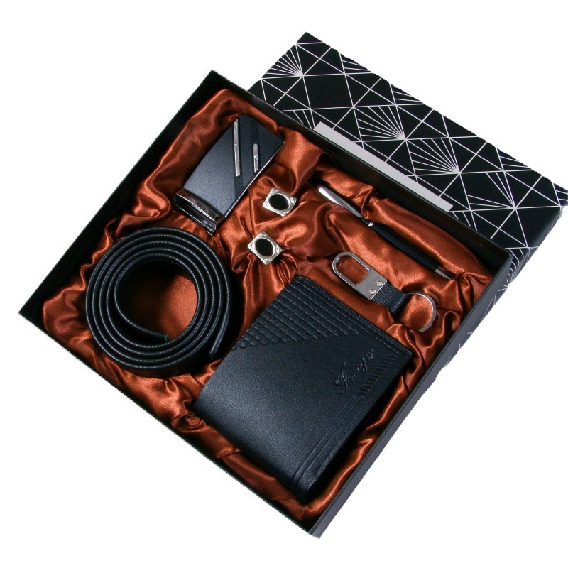 Picture of Cross-Border High-End Gift Business Suit Valentine's Day Gift Keychain Pen Cufflinks Wallet Belt Opening Souvenir