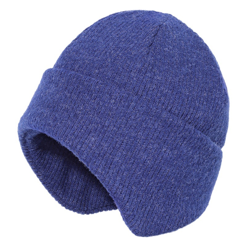 Ruidong cycling ski earmuffs outdoor sports windproof warm pile hat wool knitted winter integrated hat