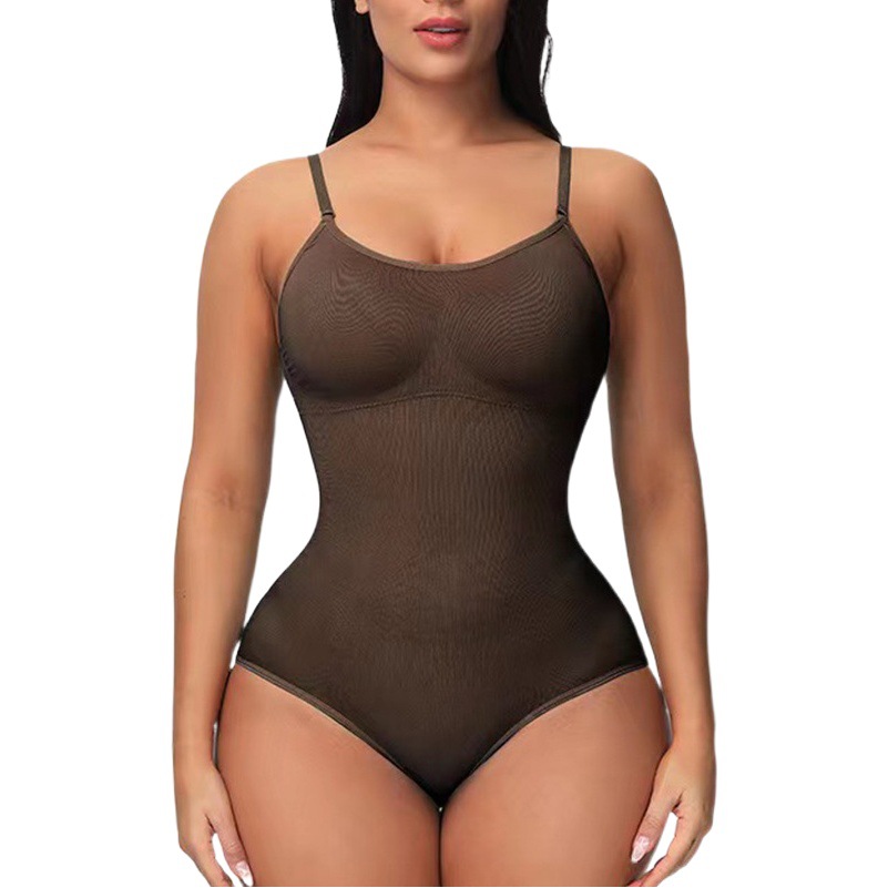 Cross-border Body-shaping One-piece Underwear Europe and America Large Size Sexy Underwear Dress Tube-top Abdominal Body-fitting Sling Bra