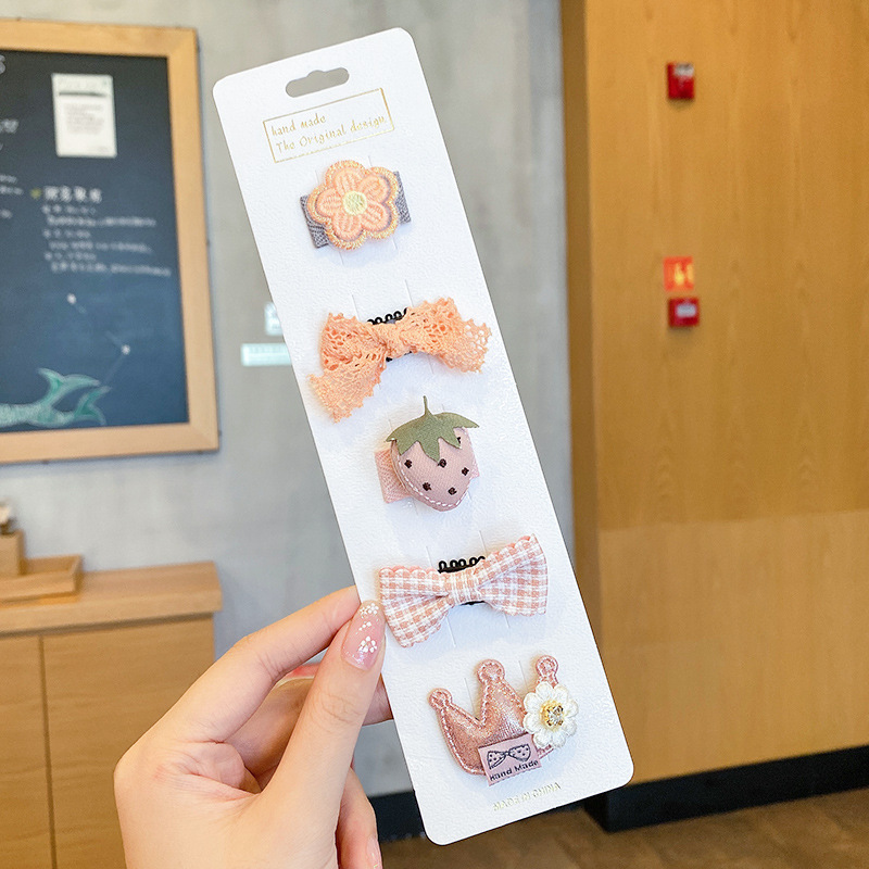 Picture of Cute baby lanugo hair small hairpin baby girl does not hurt hair hair clip baby hair small hair clip children's headdress