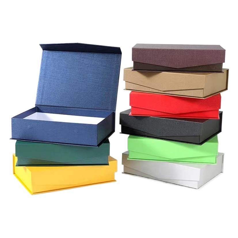 Book Box Spot Gift Magnetic Flap Packaging Box Tea Box Cosmetics Health Products Thickened Gift Box Color Box