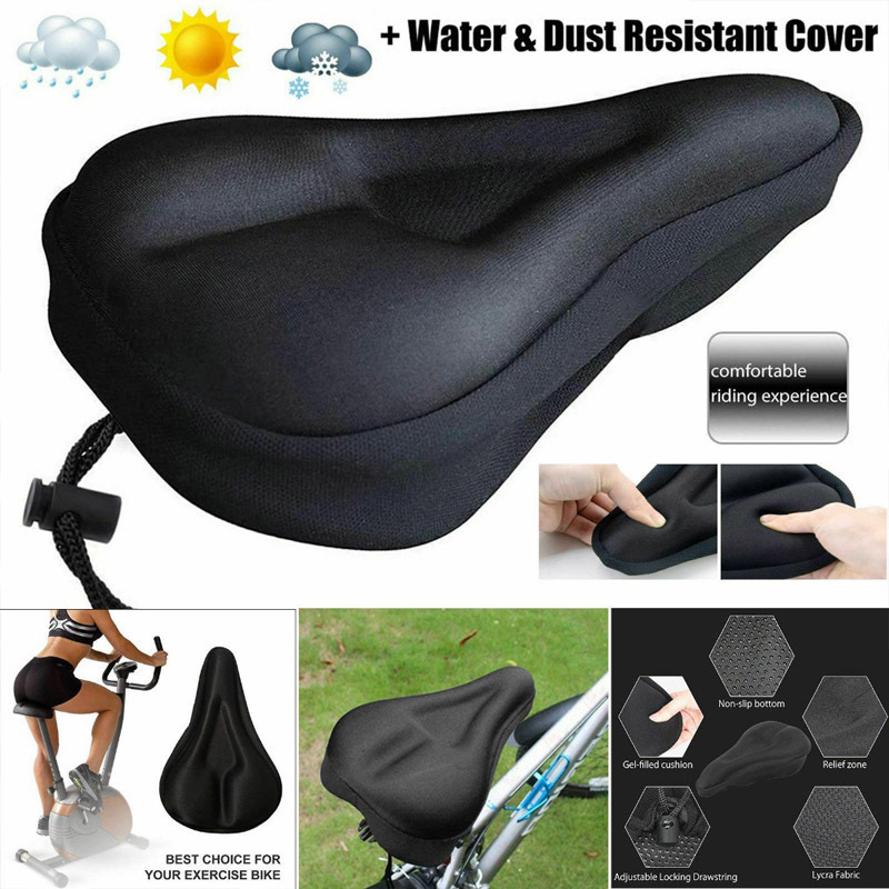 Bicycle Seat Cushion Cover Thickened Equipment Comfortable Mountain Bike Seat Cover Silicone Dynamic Bicycle Riding Seat Cushion Cover Seat