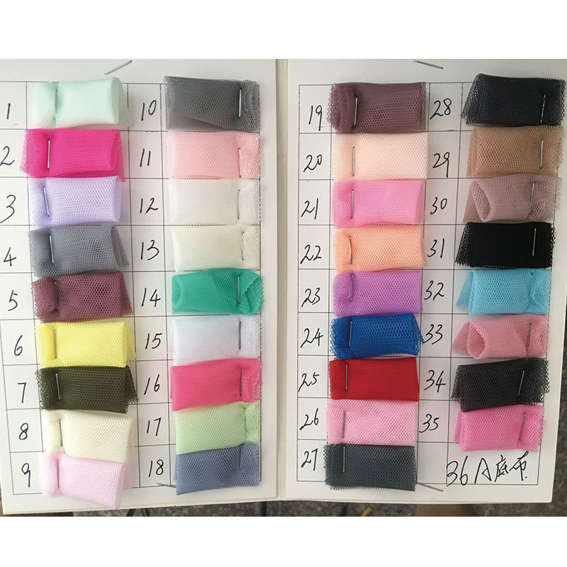 Manufacturers supply mesh fabric 40D36A polyester hexagonal soft mesh mosquito net bag handbag dress lining wholesale