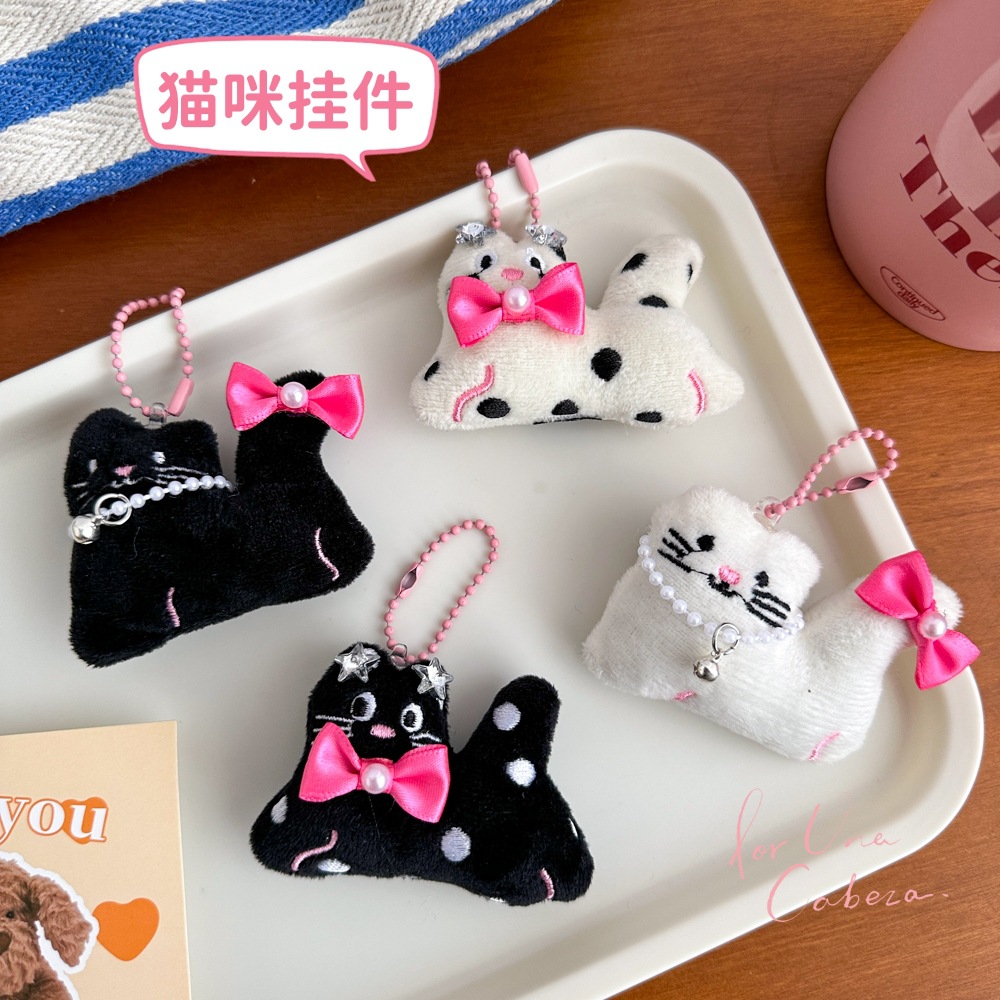 Picture of Cute plush kitten doll pendant girl all-match pendant new bag key chain pendant doll wholesale