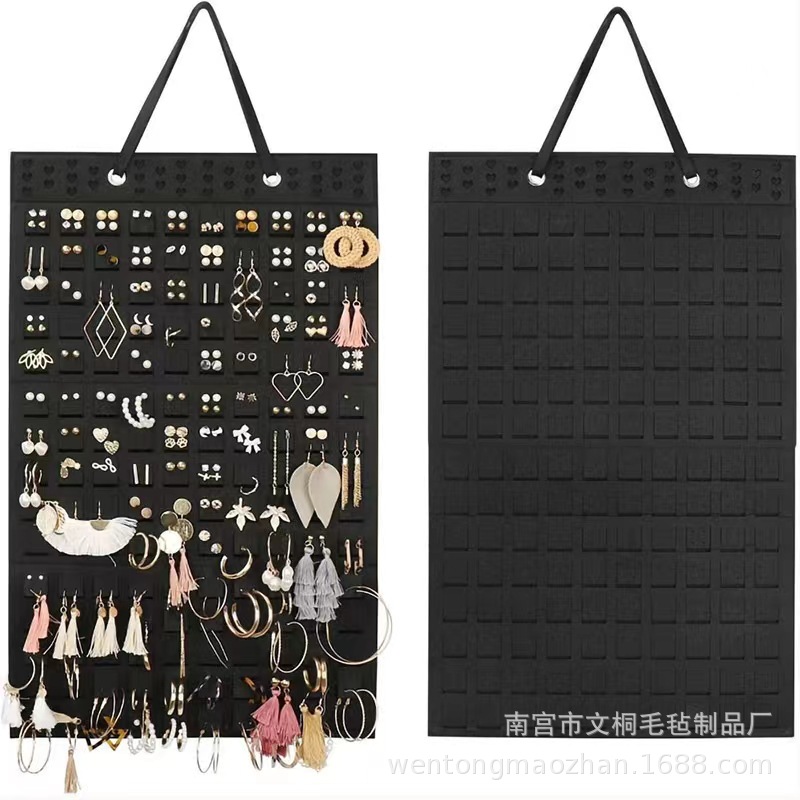 Felt stud earrings: storage hanging bags, hair accessories, hairpins, wall accessories, hanging bags, necklaces, rings, glasses hangers