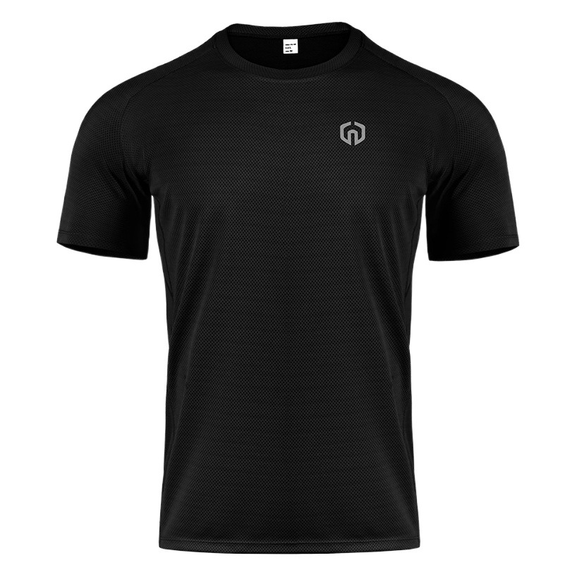 Casual Sports Short-sleeved T-shirt Men's Mesh Fitness Clothes Loose Basketball Outdoor Running Large Size Quick-drying Breathable Top