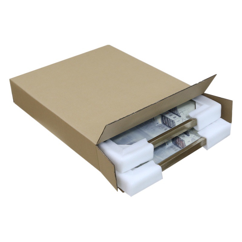 Decorative Picture Frame Wedding Photo Frame Packaging Carton Oil Painting Flat White Box Square Packaging Box Cross-Border Carton