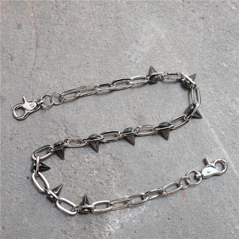 Handmade Rivet Waist Chain Chain Punk Cool Unisex Men and Women Same Style Couple Pants Chain Punk Dark Style