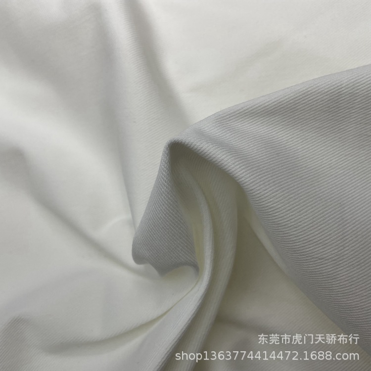 In stock knitted polyester cotton stretch Denim fabric 300g CVC stretch Denim casual clothing shoes and hats fabric