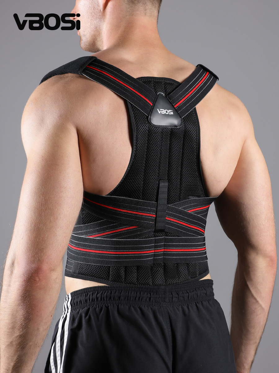 Vbosi Correction Belt for Adults and Teenagers Thickeneded Back Fixed Sports Outdoor Fitness Protective Gear Wholesale