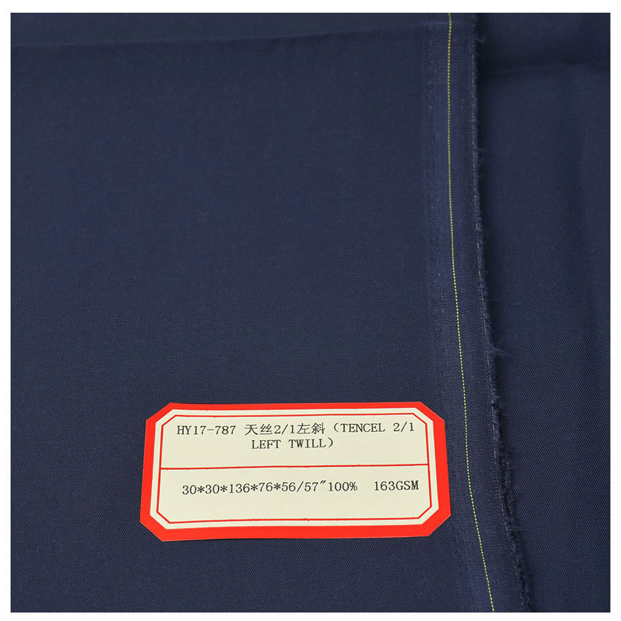 30 Tencel fabric 100 Tencel 2/1 left oblique 163g pure Tencel suit pants fabric