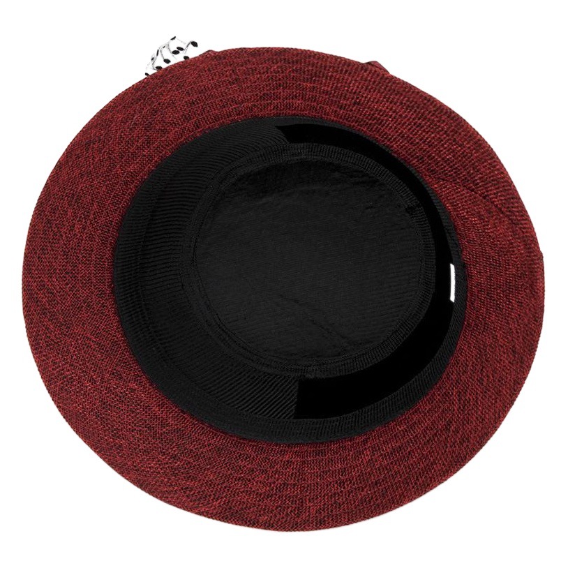 Zhen Yue Qi Spring and Summer New Linen Sunshade Hat Women's Sunscreen Princess Big Flower Pot Hat for Middle-aged and Elderly