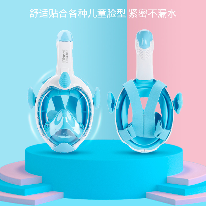 Picture of New Children's Snorkeling Mask with Goggles, Anti-Water Ingress, Anti-Fog, Hot-Selling Cross-Border Diving and Swimming Mask