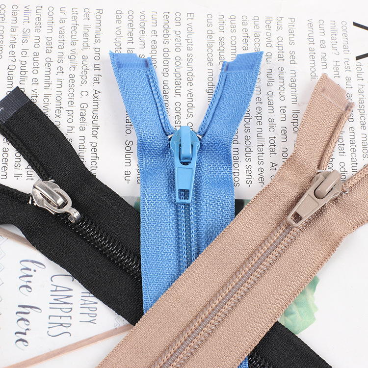 Wholesale No.5 nylon closed zipper clothing bags bags color zipper home textile accessories storage basket zipper