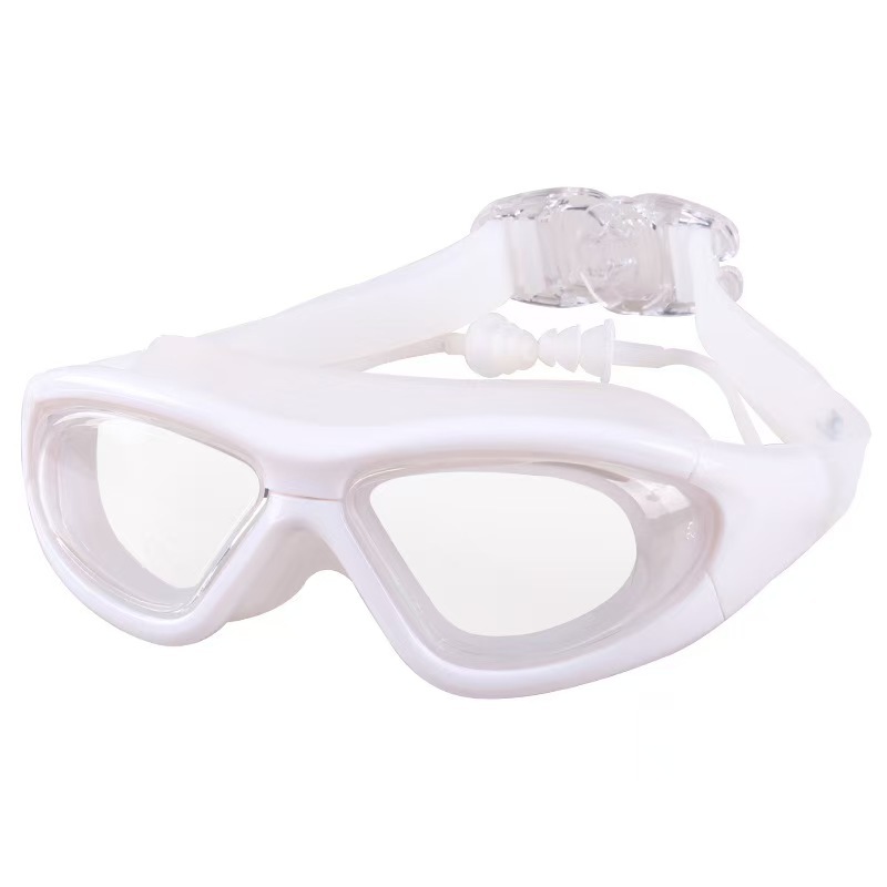 Picture of Manufacturer Supplies High-Definition Swimming Goggles for Adults, Men and Women, Waterproof and Anti-Fog, Large-Frame Swimming Goggles, Super Anti-Fog Upgrade