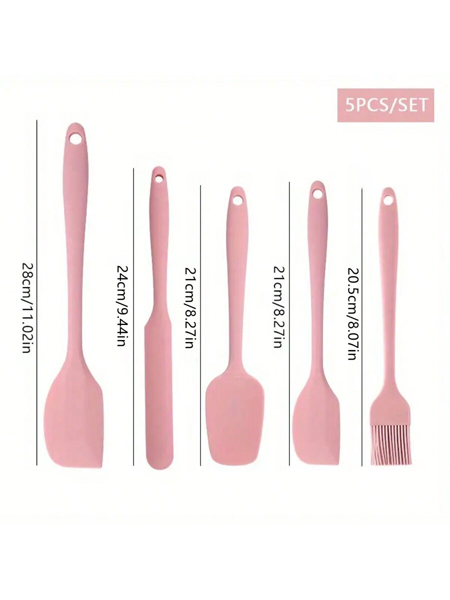 Picture of In stock kitchen baking cream Spatula Silicone six-piece baking scraper silicone brush baking suit small scraper