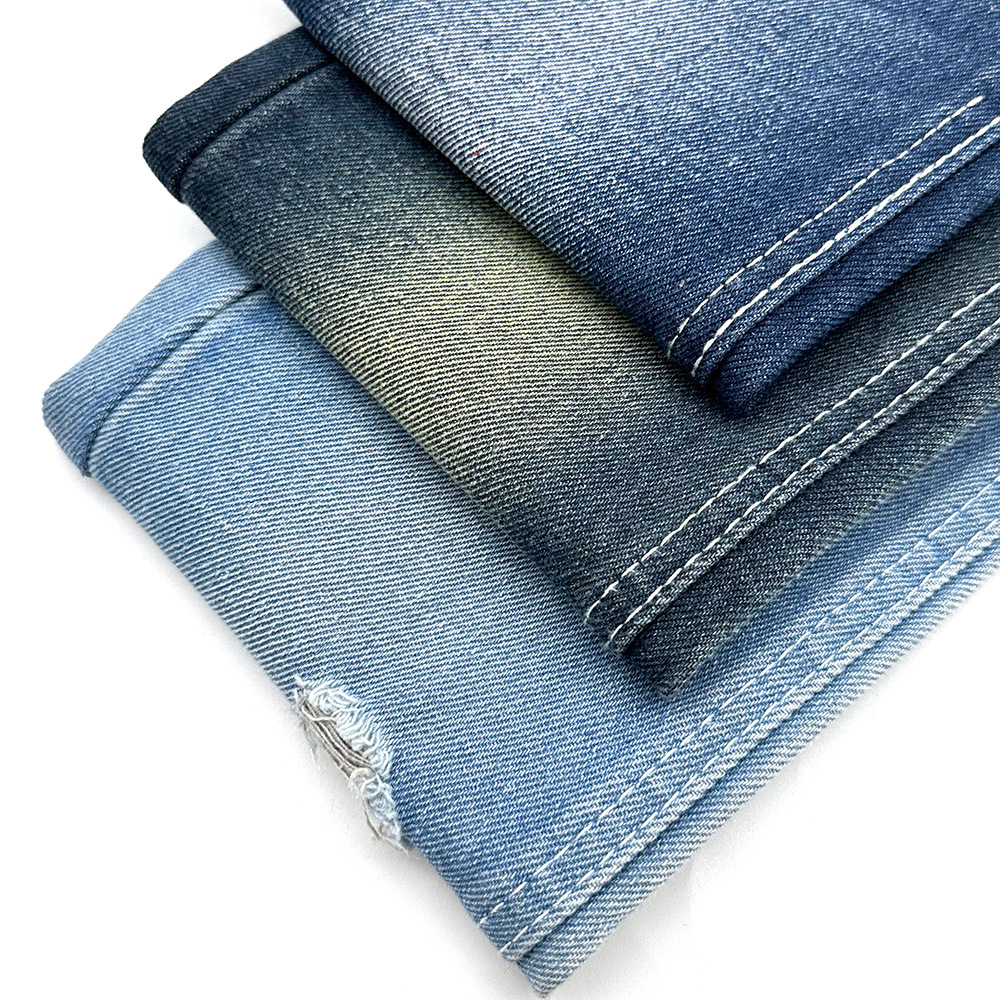 B3073 Greek designated supplier 2025 spring and summer explosions 7*7 pure oblique non-elastic blue Denim fabric