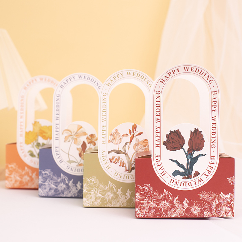 Wedding Candy Box 2023 New Engagement Gift Box Empty Box Wedding High-end Accompanying Gift Portable Packaging Box