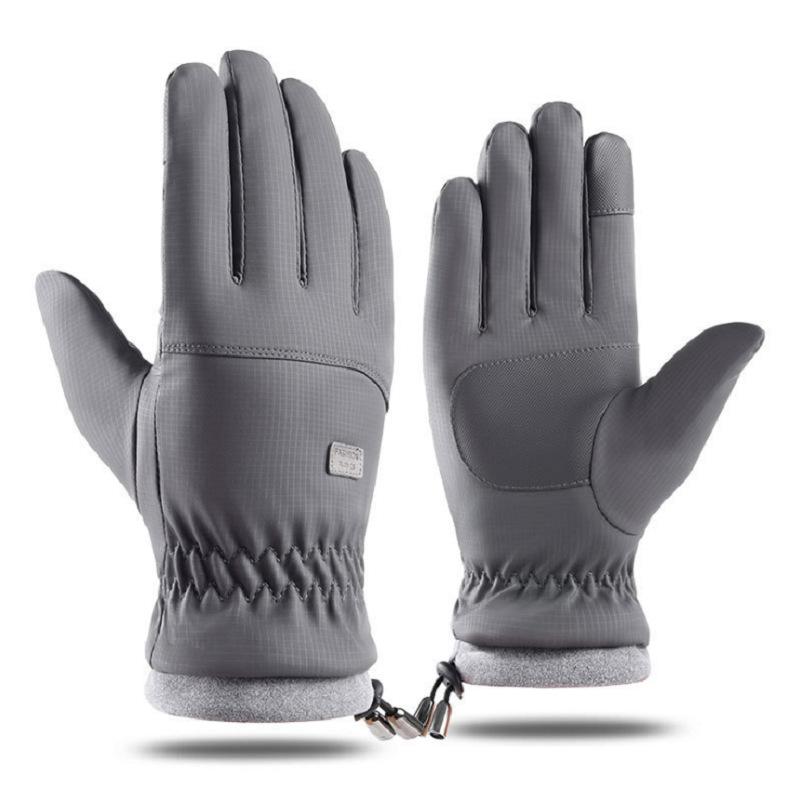 Picture of Ski Gloves, Winter Men's Windproof, Waterproof, Velvet and Thickened Gloves, Sports Cycling Touch Screen Warm Gloves