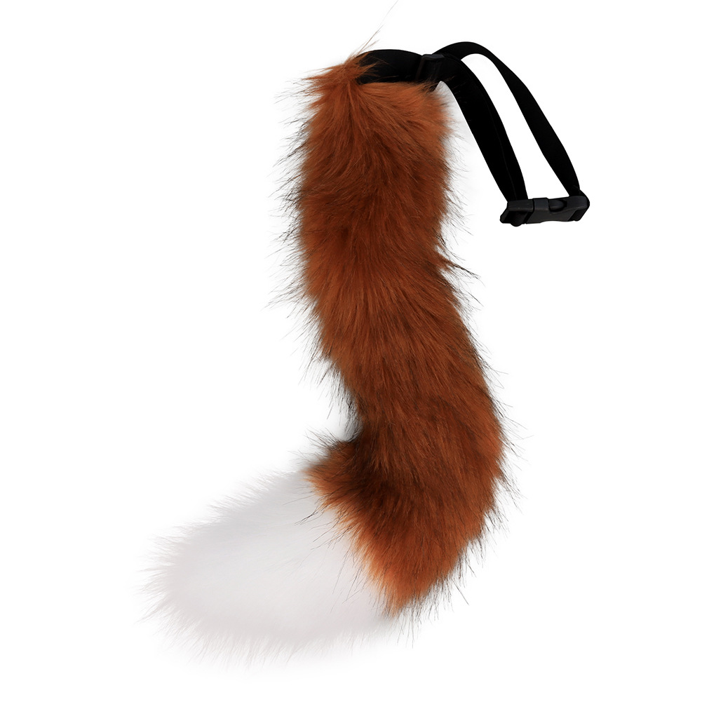 Picture of Halloween Amazon wish explosion simulation fox tail cosplay stuffed animal tail accessories can be concave shape