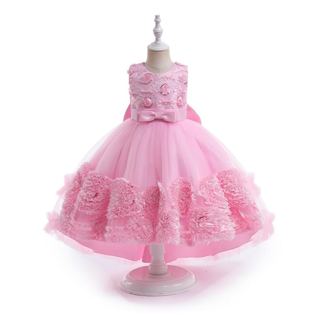 Picture of 2024 Cross-border New Girls' Trailing dress Princess Children's Dress Large Children's Dress Tutu Skirt for the Show