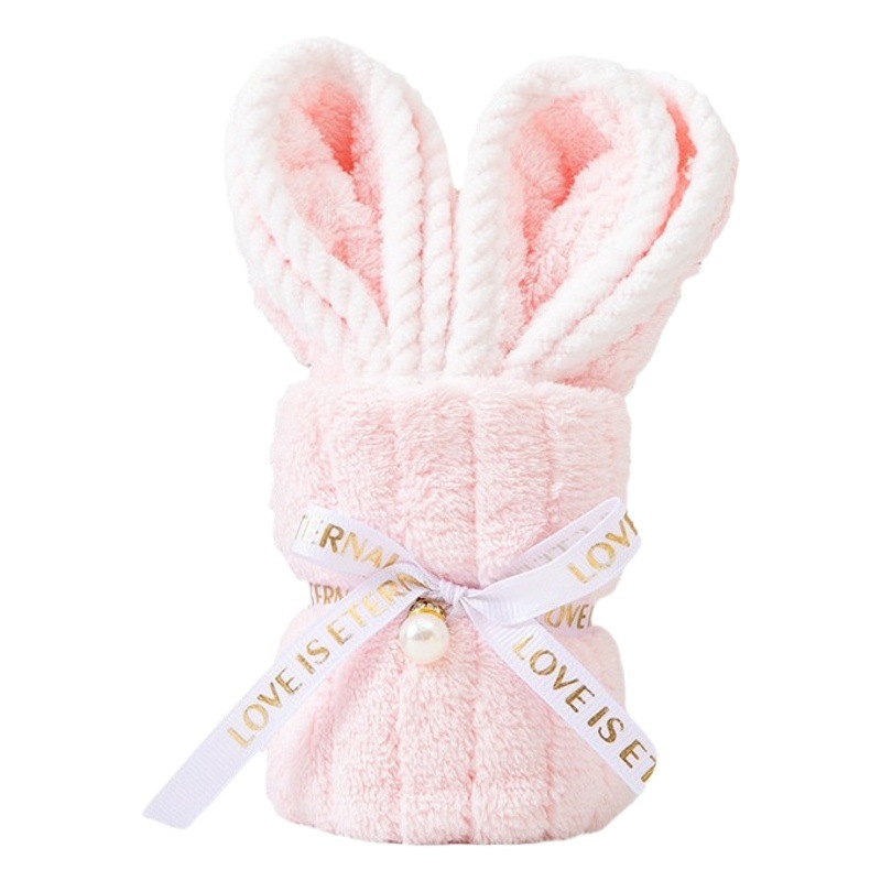 Picture of Hand gift rabbit towel cute shape birthday gift wedding gift kindergarten opening creative small gift